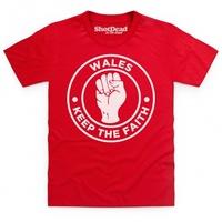 Wales Keep The Faith Kid\'s T Shirt