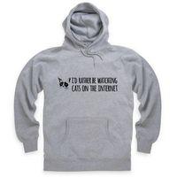 Watching Cats Graphic Hoodie