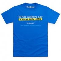 Walkers Say Crisps T Shirt