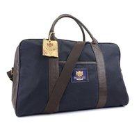 Waxed Cotton Navy Holdall