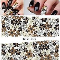 Water Transfer Stickers NEW Beauty Flower Tips Nail Art Decals