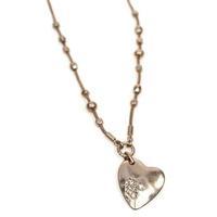 Washed Bronze Heart Necklace