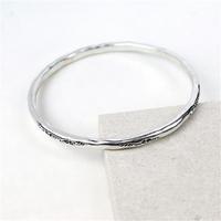 Washed Silver Bangle