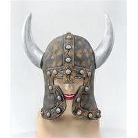 Warrior Style Helmet With Horns