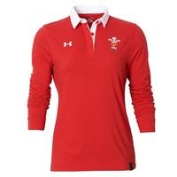 wales rugby long sleeve jersey womens red