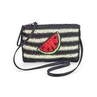 Watermelon Straw Clutch Bag