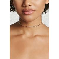 wavy metallic collar choker