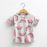 Watermelon Baby Girls Short-Sleeved T-Shirt Women New Children\'S Clothing Children Bottoming Shirt