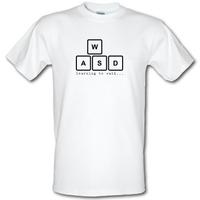 WASD Learning To Walk male t-shirt.