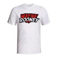 wayne rooney comic book t shirt white