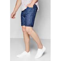 Wash Denim Shorts - indigo