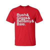 wales football legends t shirt red