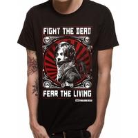 Walking Dead - Fight The Dead Unisex Large T-Shirt - Black
