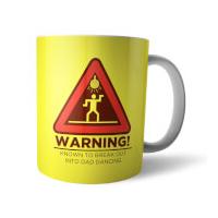 Warning Dad Dancing Mug