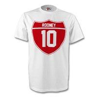 wayne rooney england crest tee white