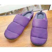 Water-Resistant Memory Foam Thermal Mules, Purple, Size Medium