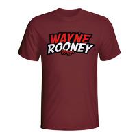 wayne rooney comic book t shirt maroon