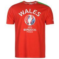 wales uefa euro 2016 graphic t shirt red