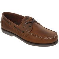 walktall luff deck shoe walnut tan