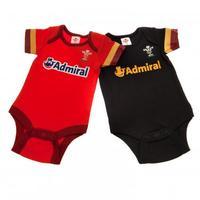 Wales R.U. 2 Pack Bodysuit 3/6 m...