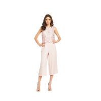 Warehouse Lace Top Culotte Jumpsuit