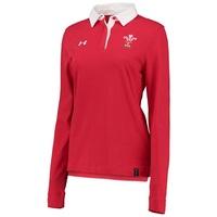 Wales Rugby Long Sleeve Jersey - Womens Red, Red