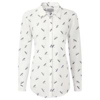 washed silk blouse dragonfly print 14