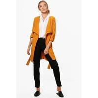 Waterfall Belted Duster - mustard