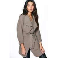 waterfall coat mocha