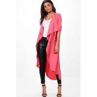 Waterfall Duster - coral