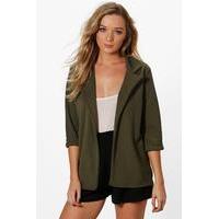 waffle boyfriend blazer khaki