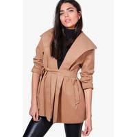 waterfall coat camel