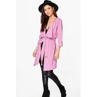 Waterfall Belted Duster - lilas