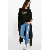 waterfall longline duster black