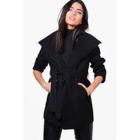 Waterfall Coat - black