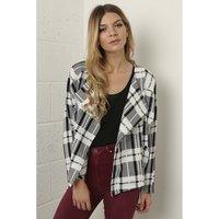 Waterfall Checked Jacket in Monochrome