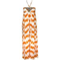 watercult beach dress nomadic beach orange womens long dress in orange