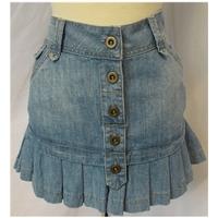 Warehouse size 6 blue denim mini-skirt