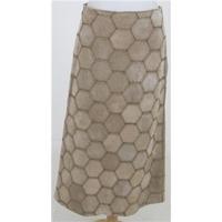 Wallis size 14 beige leather skirt