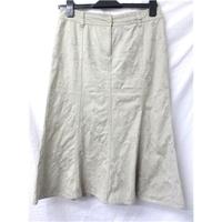 wallis size 10 beige knee length skirt