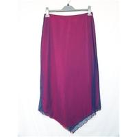 wallis blue knee length skirt size 14