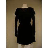 warehouse black polyester dress size 6 warehouse size 6 black evening