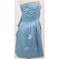 Warehouse Size 10 eggshell blue strapless dress