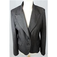 warehouse size 12 brown pinstriped jacket