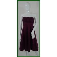 warehouse size 10 purple cocktail dress