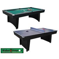 Walker and Simpson Pool & Table Tennis Combo Table