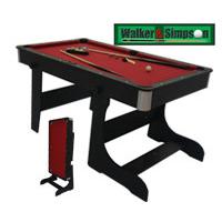 walker simpson premier 5ft folding pool table