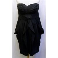 warehouse size 16 black cocktail dress