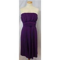 Wallis size 10 purple strapless dress