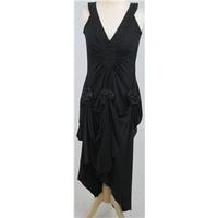 Wallis Size 12 black beaded evening dress